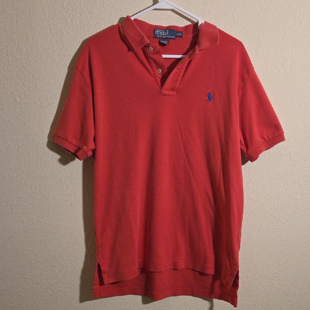Polo by Ralph Lauren Men's Polo Shirt in Bold Red
